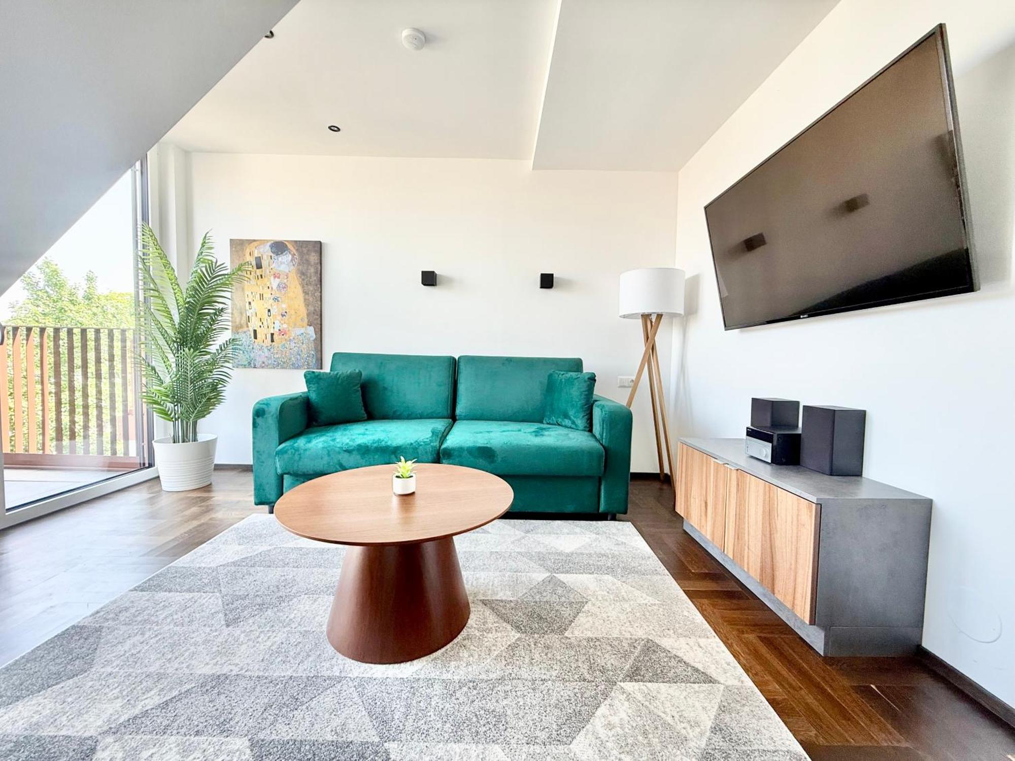 Penthouse Mit Parkplatz Und Balkon Appartement